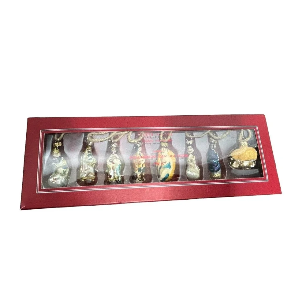 Pottery Barn Mini Nativity Christmas Ornaments Vintage Retired Baby Jesus